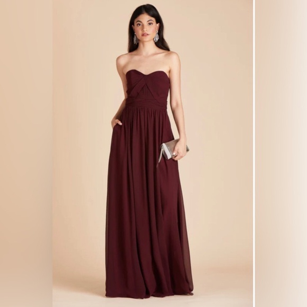 Birdy Grey Grace Convertible Women’s Bridesmaid Dress in Chiffon Cabernet